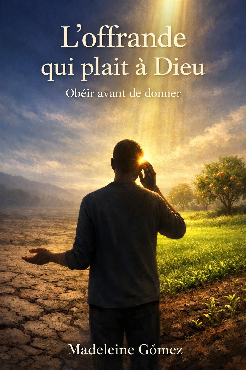 Couverture de « L'OFFRANDE QUI PLAÎT À DIEU », roman de Madeleine Gómez